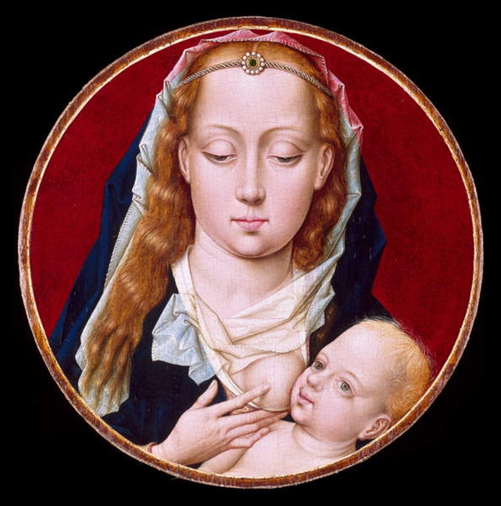 Detail of Virgin and Child, c.1475-1525 by School European