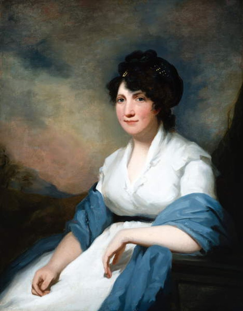 Detail of Lady Delves Broughton by Henry Raeburn