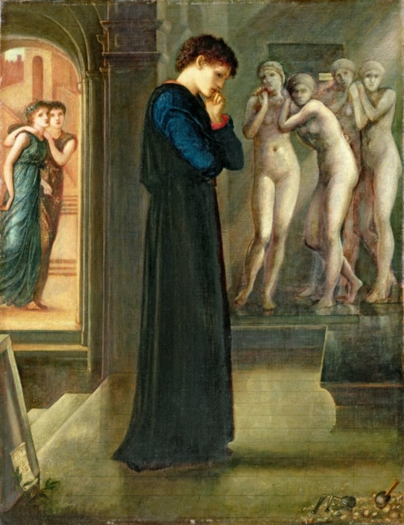 Detail of The Heart Desires by Edward Coley Burne-Jones