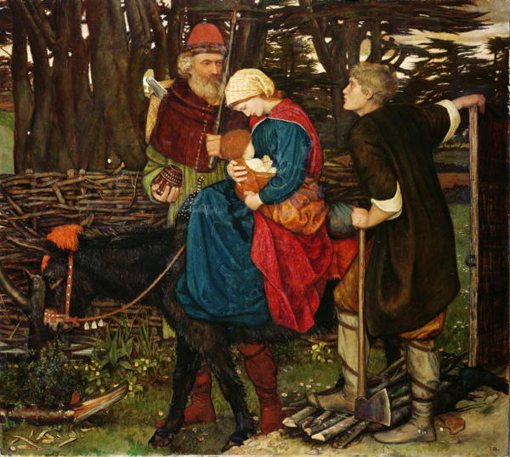 Detail of The Holy Family by John Roddam Spencer Stanhope