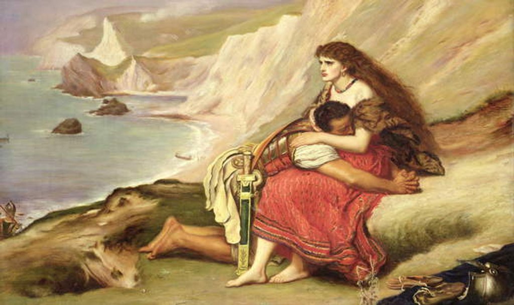 Detail of Ancient Briton by John Everett Millais