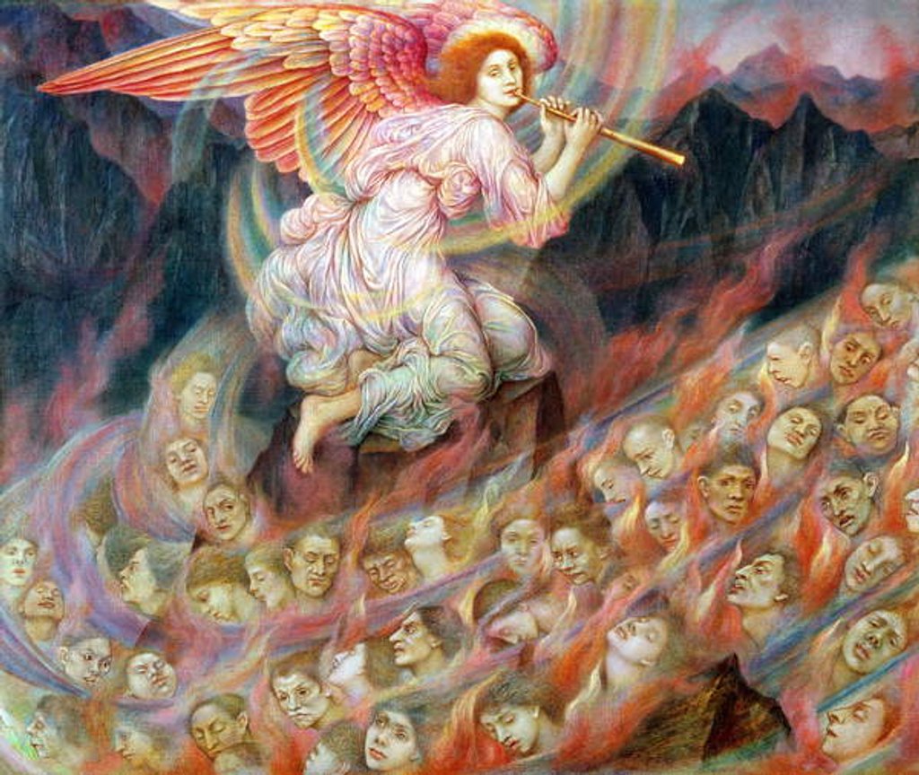 Detail of Angel of Death, 1897 by Evelyn De Morgan