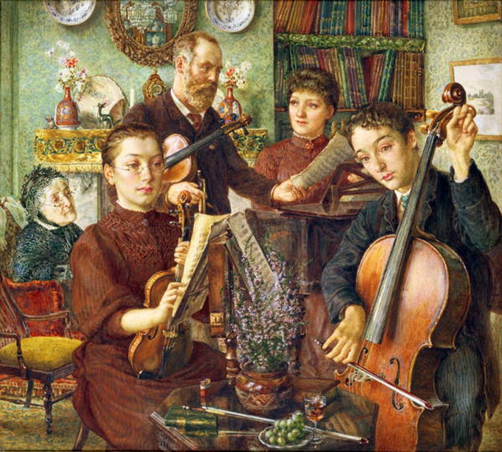 Detail of Family Conversation piece by Thomas Matthews Rooke