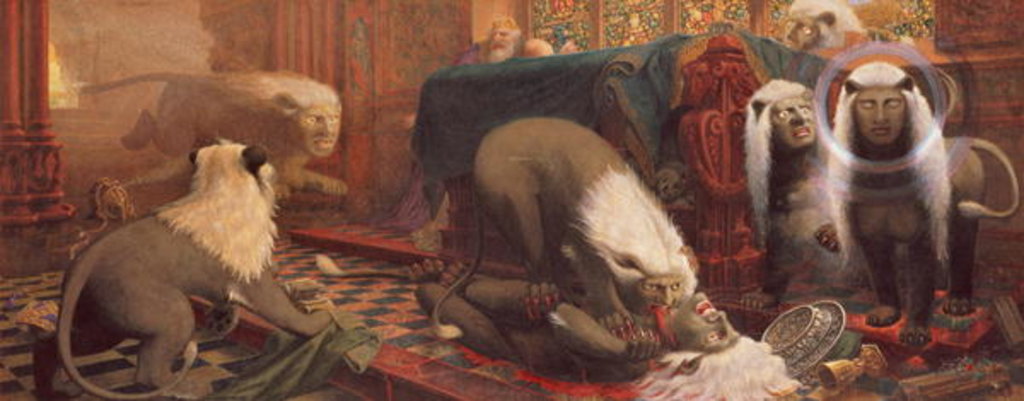 Detail of The Ancients of the World, c.1870 by Sebastian Evans