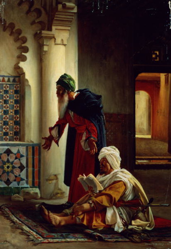 Detail of Arabs at Prayer by Jean Jules Antoine Lecomte du Nouy