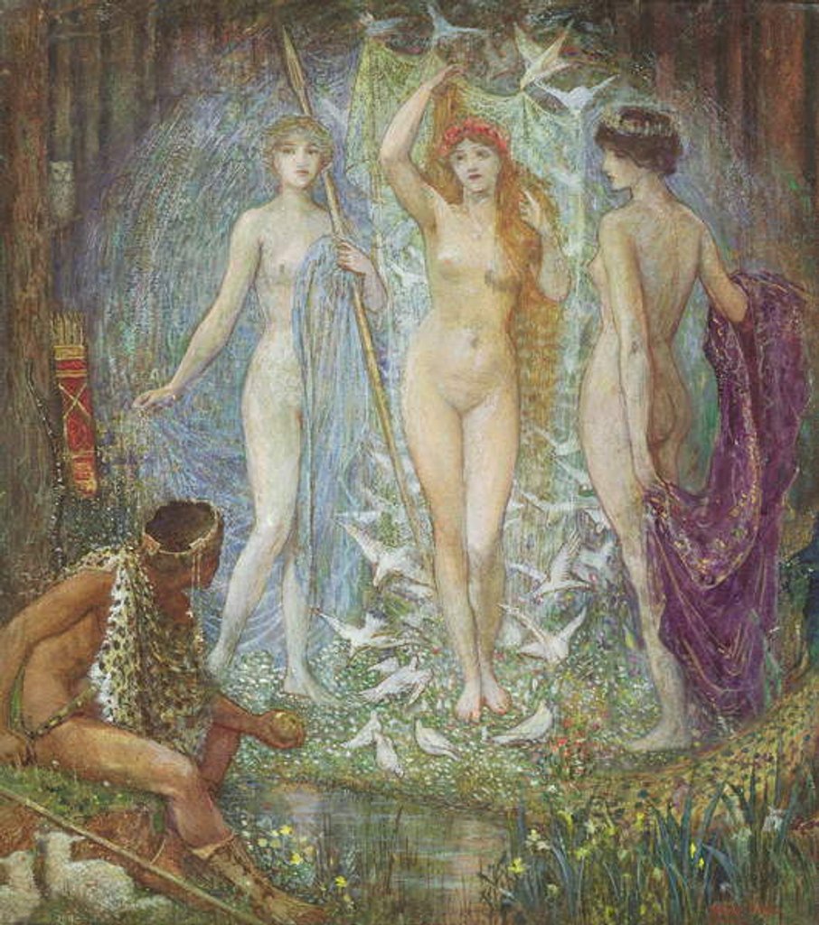 Detail of The Judgement of Paris, 1890 by Henry Justice Ford
