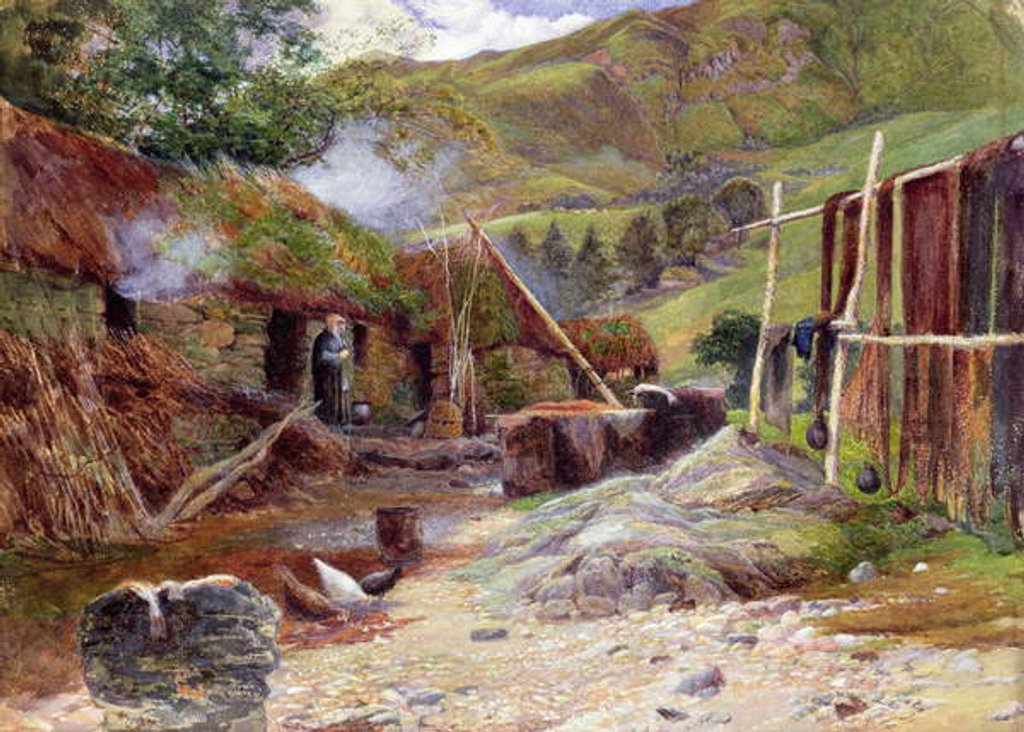 Detail of Drying Nets by William Henry Millais