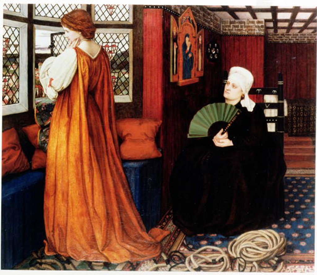 Detail of Juliet and her Nurse by John Roddam Spencer Stanhope