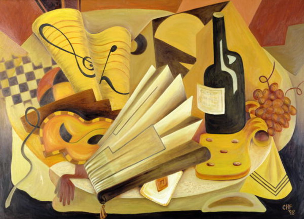 Detail of A Theatrical Dinner, 1998 by Carolyn Hubbard-Ford