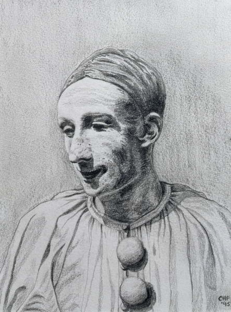 Detail of The Clown II, 1995 by Carolyn Hubbard-Ford