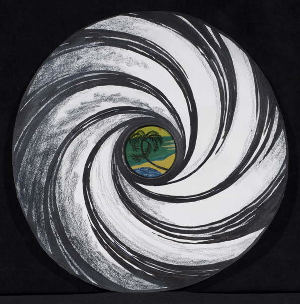 Detail of Lense Swirl with Palm Tree, 2005 by Carolyn Hubbard-Ford