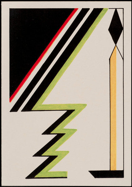 Detail of Deco Candle with Christmas Tree, 2010 by Carolyn Hubbard-Ford