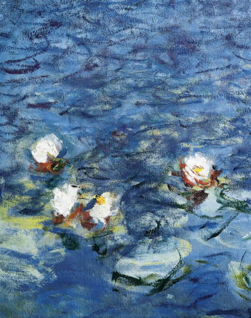 Detail of Les Nympheas: Le Matin 1916-1926 by Claude Monet