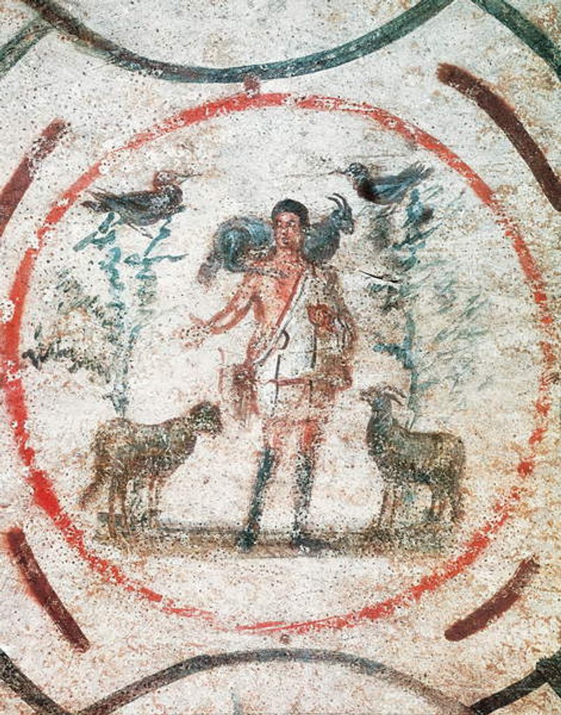 Detail of The good pastor by Roman