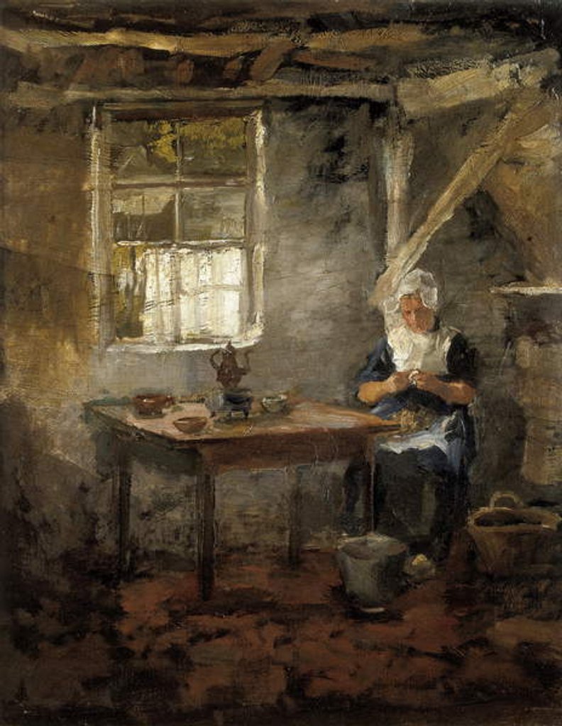 Detail of Woman in a Dutch interior , 1899 by Piet Mondrian