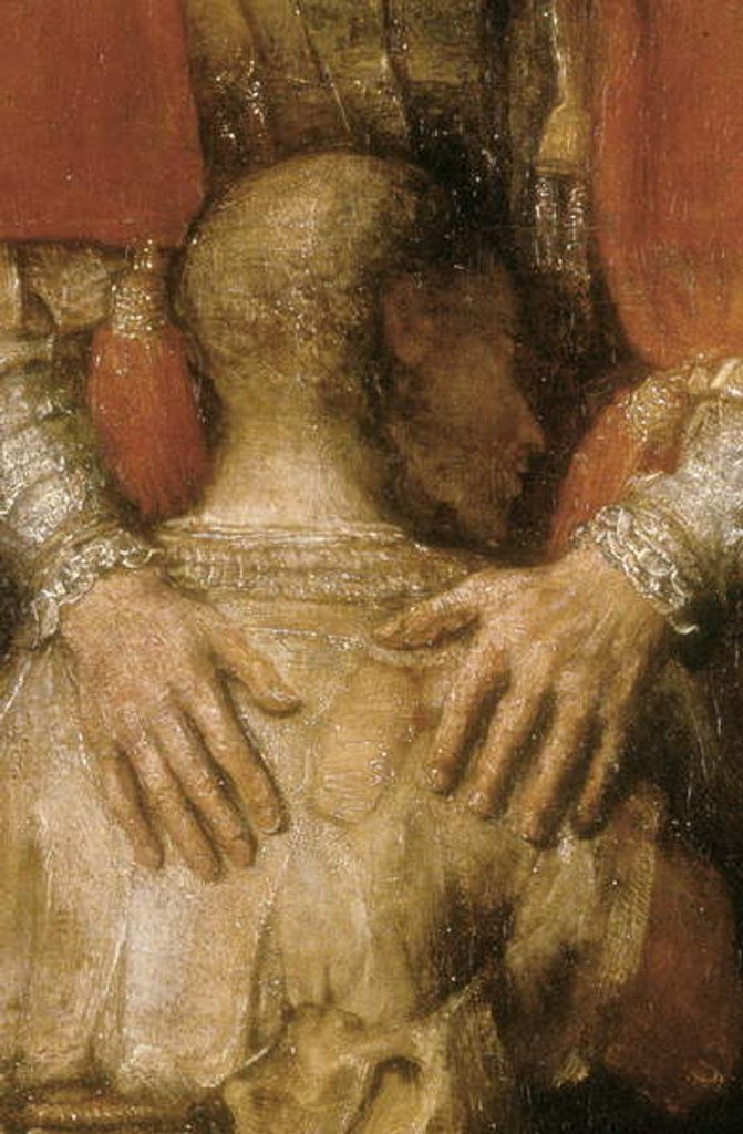 Detail of The return of the prodigal son by Rembrandt Harmensz. van Rijn