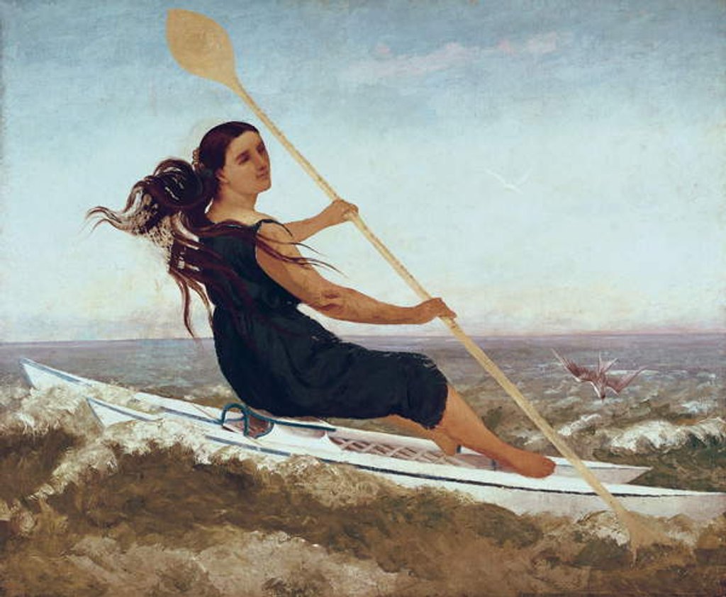 Detail of La dame au podoscaphe by Gustave Courbet