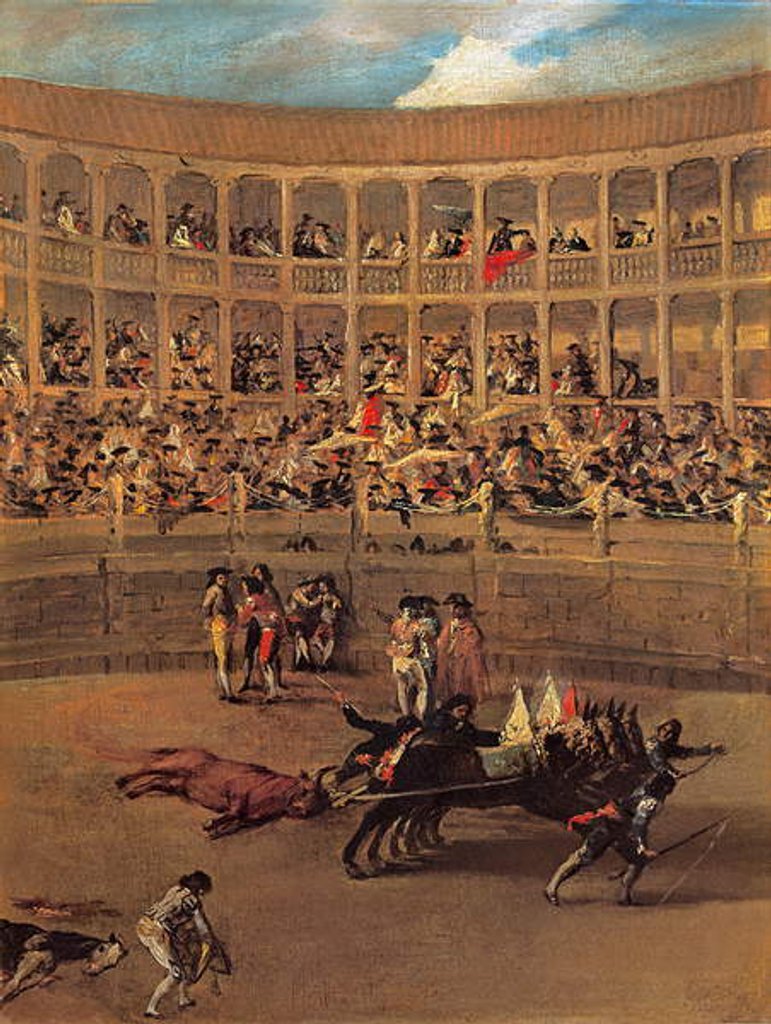 Detail of El Arrastre 1785 by Francisco Jose de Goya y Lucientes