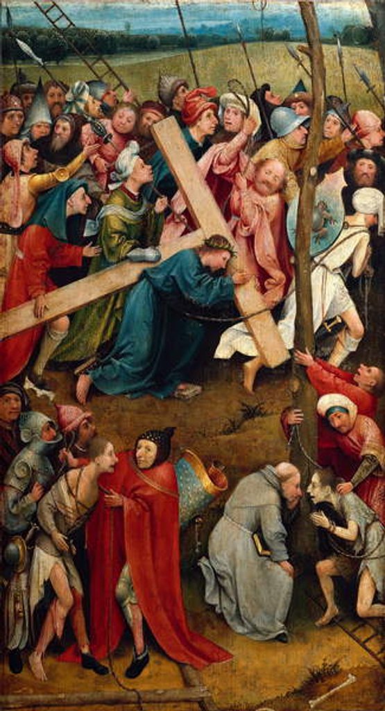 Detail of The Christ holding his Cross, The way to Calvary, 1490 by Hieronymus Bosch