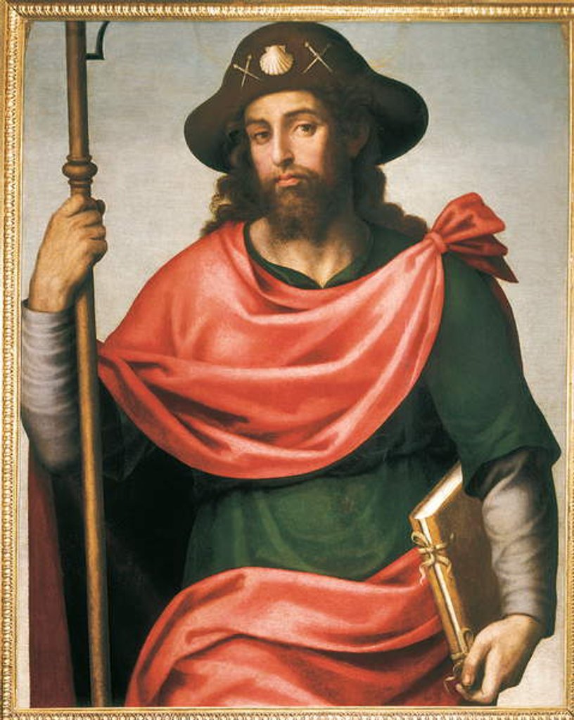 Detail of Portrait of St James of Compostela by Spanish School