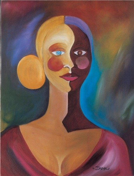 Detail of Two Faces of Eve, 2004 by Ikahl Beckford