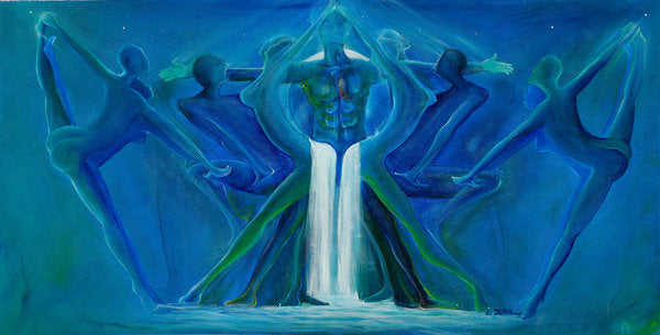 Detail of Waterfall Interlude, 2013 by Ikahl Beckford