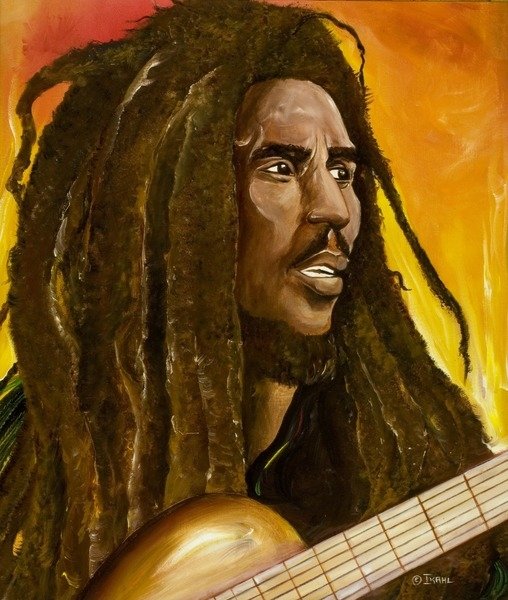 Detail of Catch a Fire by Ikahl Beckford