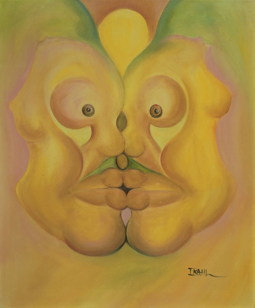 Detail of The Kiss by Ikahl Beckford