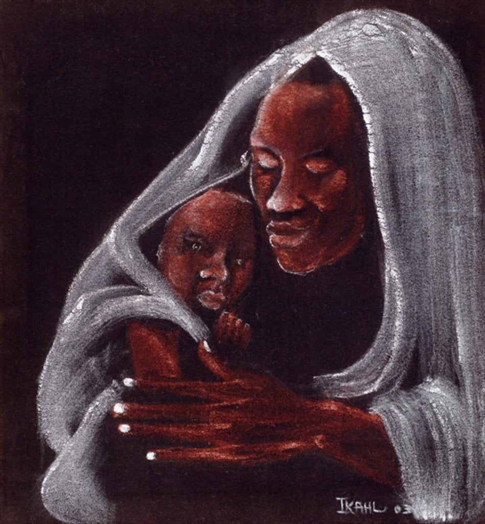 Detail of Father and Son, 2003 by Ikahl Beckford