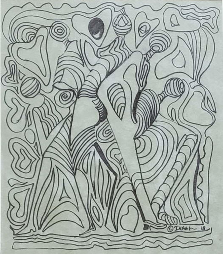 Detail of All Connected, 2018 by Ikahl Beckford