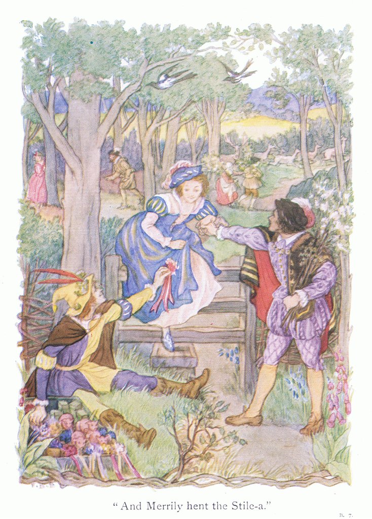 Detail of And merrily hent the stile by Francis Donkin Bedford