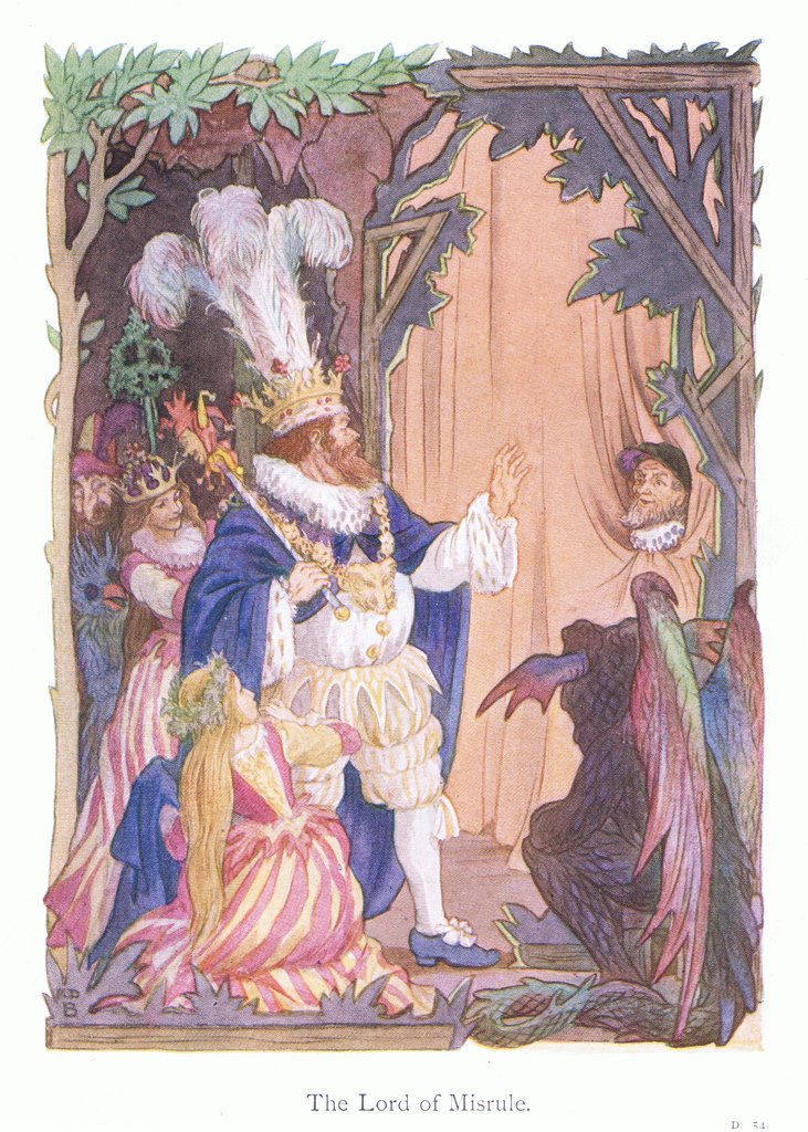 Detail of The Lord of Misrule by Francis Donkin Bedford