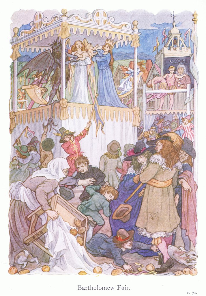 Detail of Bartholomew Fair by Francis Donkin Bedford