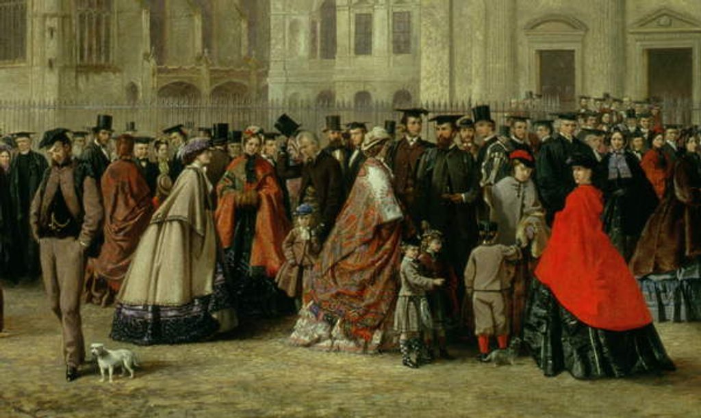 Detail of Degree Morning at Cambridge in 1863 by Robert Farren