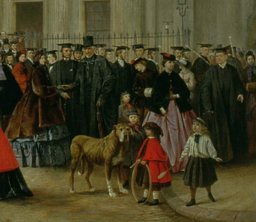 Detail of Degree Morning at Cambridge in 1863 by Robert Farren