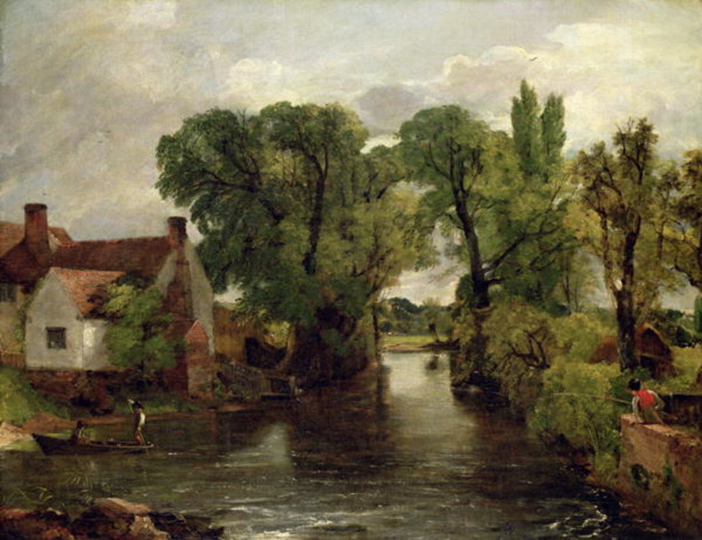 Detail of The Mill Stream, 1814-15 by John Constable