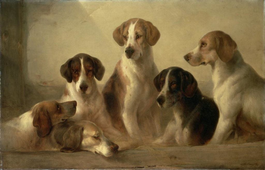 Detail of Hounds by Edward Robert Smythe