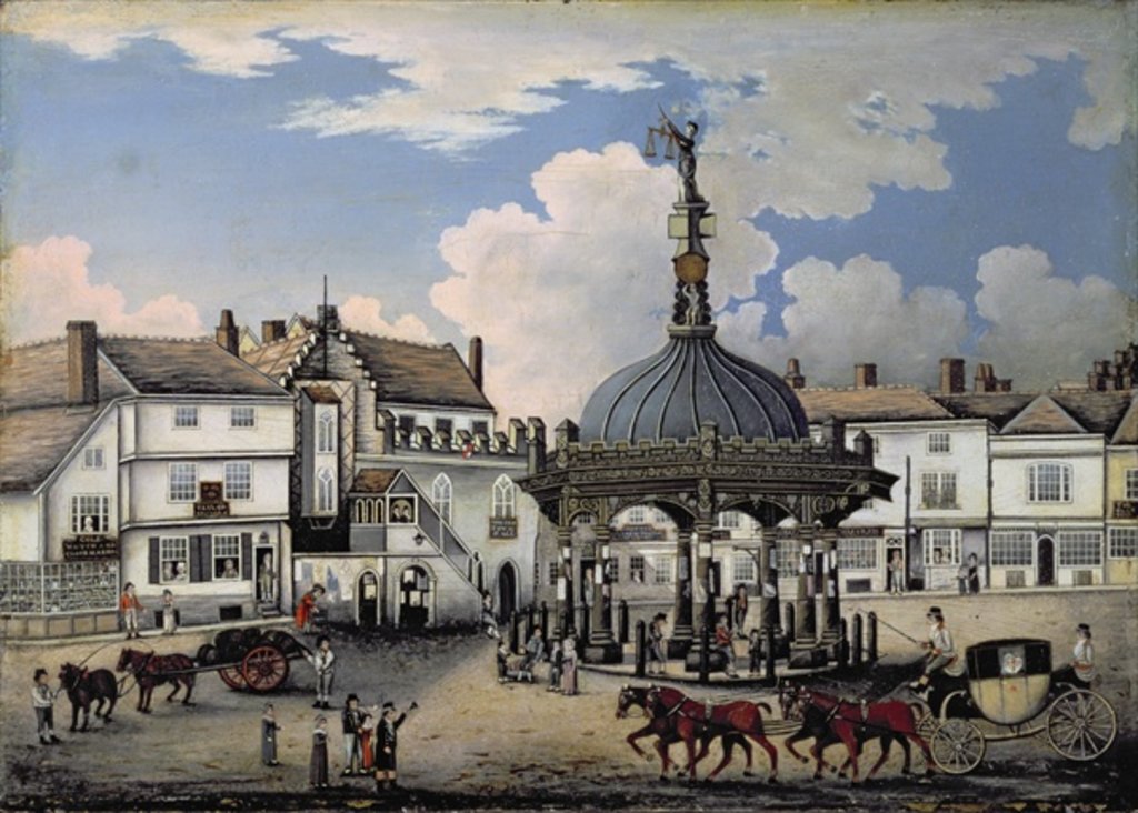 Detail of The Cornhill, Ipswich, c.1800 by English School