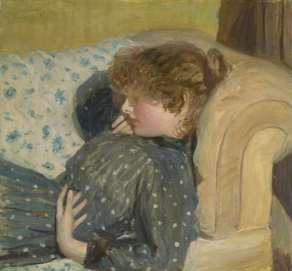 Detail of Girl on a Sofa, 1891 by Philip Wilson Steer