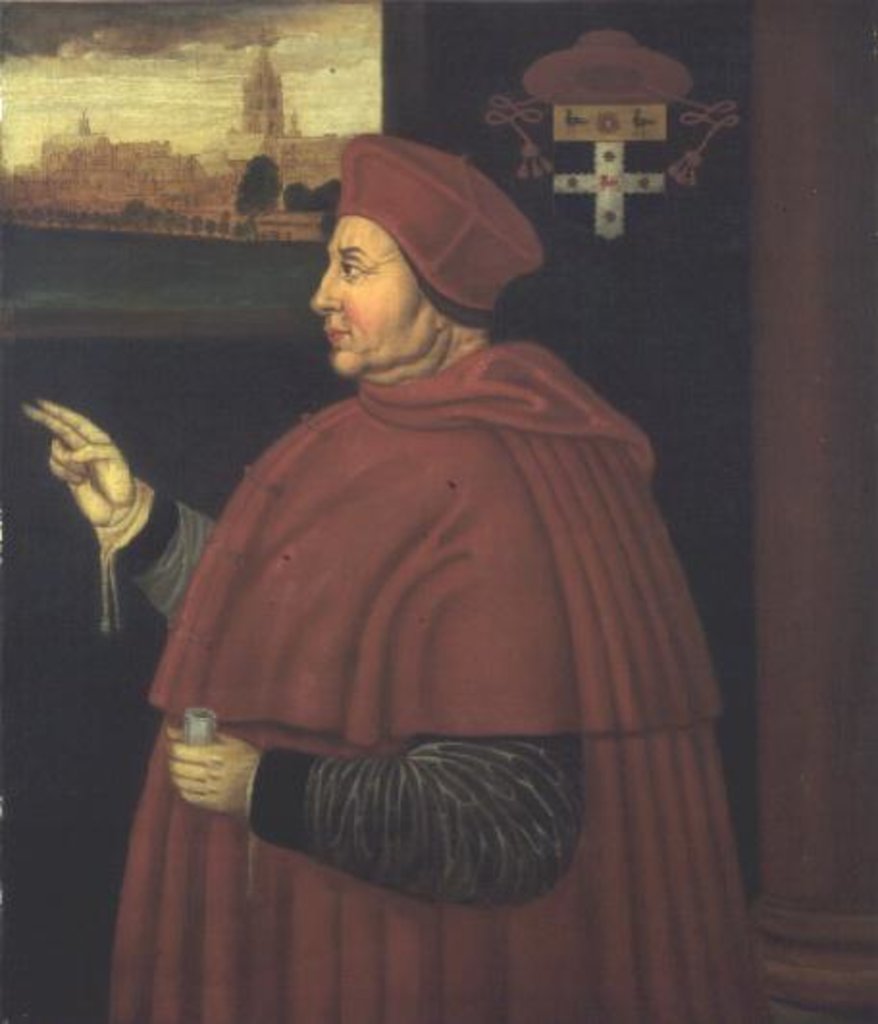 Detail of Cardinal Wolsey by Sampson Strong