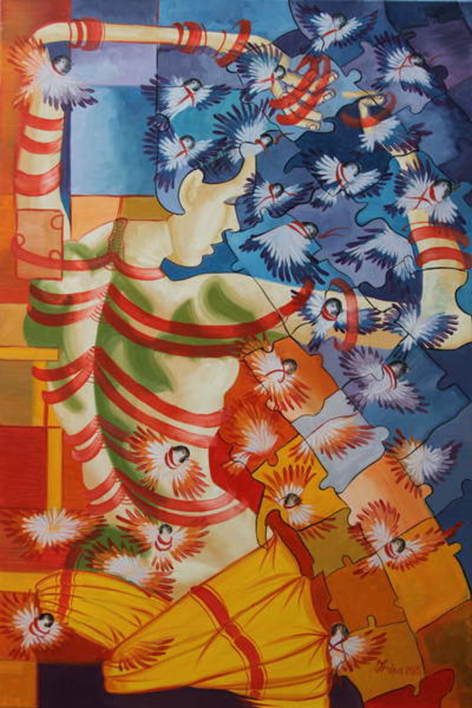 Detail of Exhaustive, 2015 by Irina Corduban