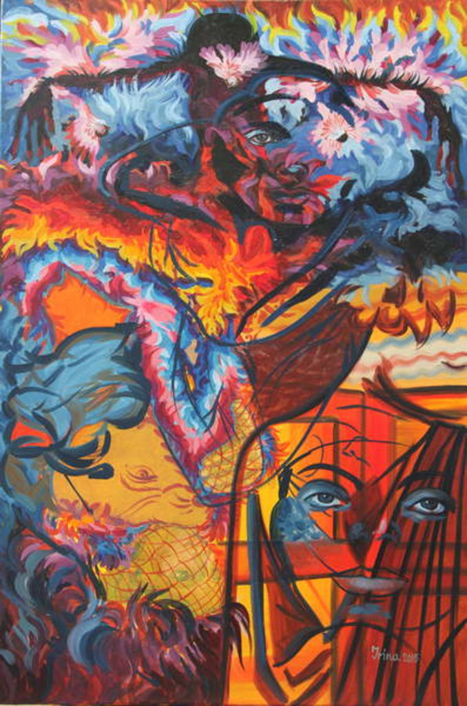 Detail of Fire Behind, 2015 by Irina Corduban