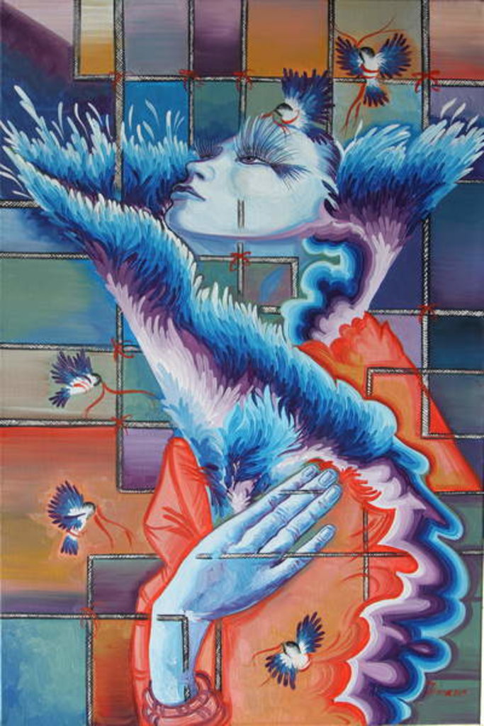 Detail of Owners of the Feather, 2015 by Irina Corduban