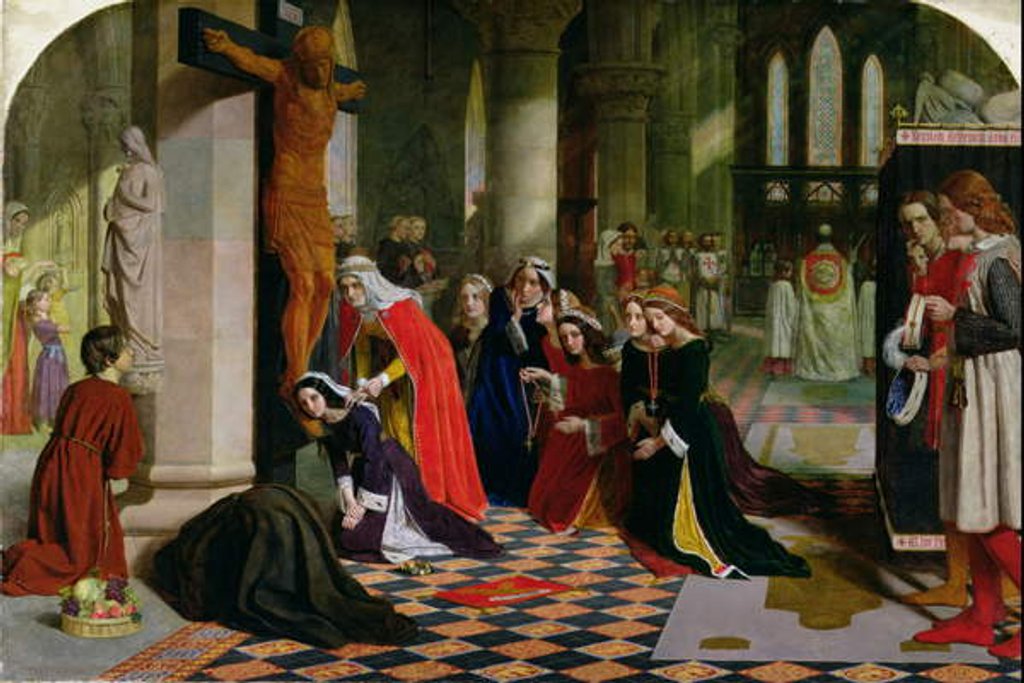 Detail of The Renunciation of Queen Elizabeth of Hungary, 1850 by James Collinson