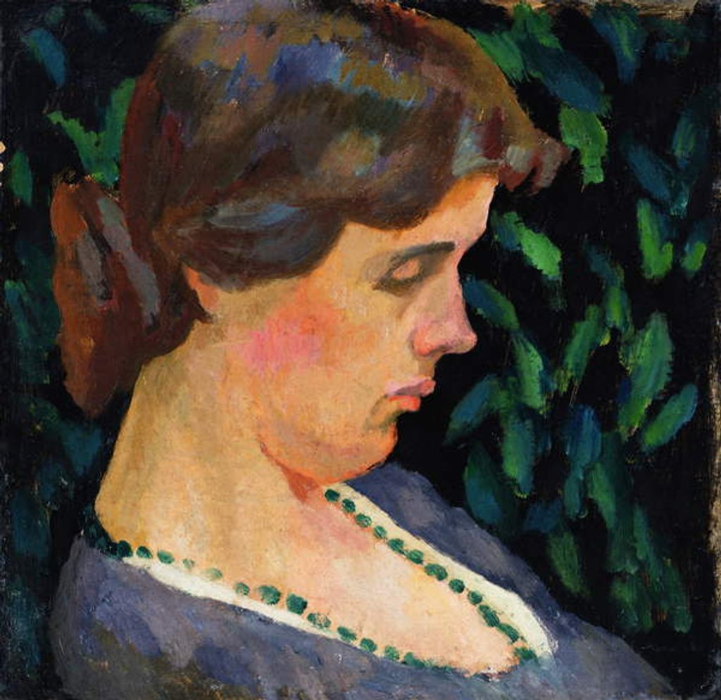 Detail of Portrait of Vanessa Bell, 1911 by Roger Eliot Fry