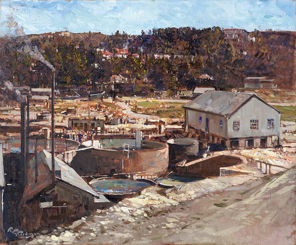 Detail of The New Gogh Gold Mine, 1917 by Robert Gwelo Goodman