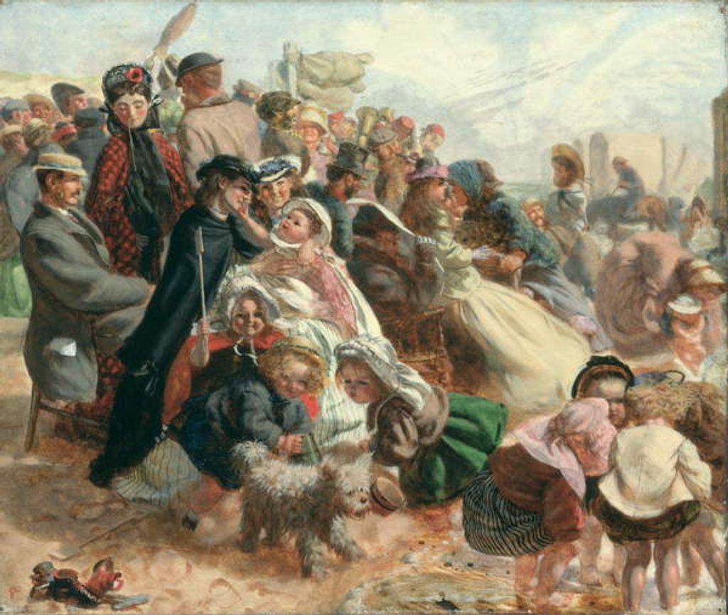 Detail of Ramsgate Sands, c.1860 by Arthur Boyd Houghton