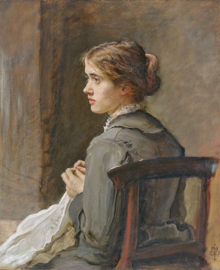 Detail of Stitch! Stitch!, 1876 by John Everett Millais
