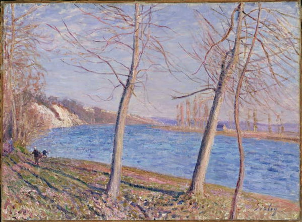 Detail of The Banks of the River at Veneux, 1881 by Alfred Sisley
