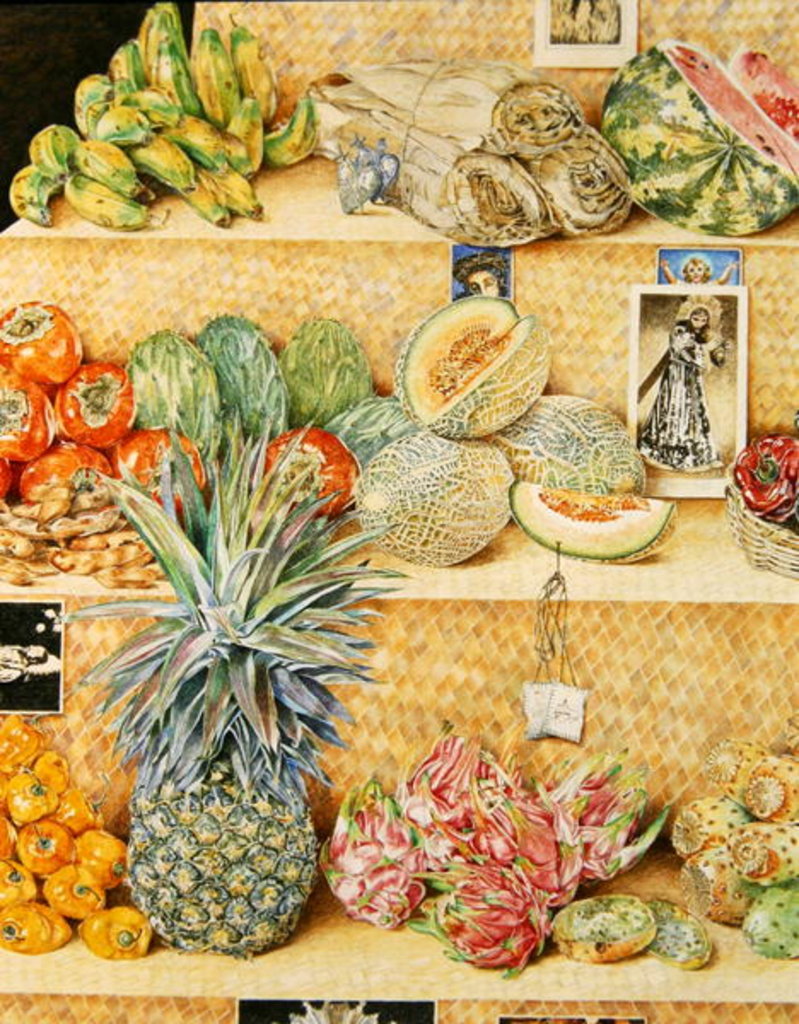 Detail of Fruit-stall, La Laguinilla, 1998 by James Reeve